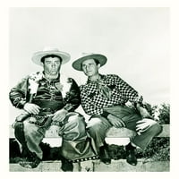 Abbott and Costello - Промоционален неподвижен - Ride EM Cowboy Poster Print от Hollywood Photo Archive Hollywood Photo Archive