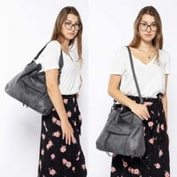 Realer Hobo Bag жени чанта за чанта с голяма чанта за кръстосани торбички за рамо в рамото