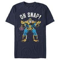Мъжки Marvel ThanoS Retro Oh Snap Graphic Tee Navy Blue Heather Small