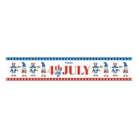 Jeashchat Clearance 4 юли Декорации Таблица бегачи на мемориалния ден на американския флаг звезди и ивици патриотична ферма Америка свобода свобода на независимостта Декор
