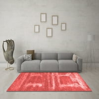 Ahgly Company Indoor Rectangle Oriental Red Industrial Area Rugs, 7 '9'