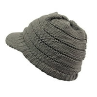 Hhei_k възрастен унизиден шапка комфорт топла зимна плетена шапка за открита спортна ски шапка