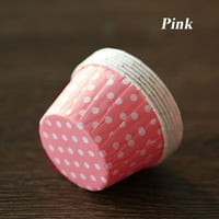 Начало нова точка DoT Decorate Bakeware Muffin Cup Cupcake Liner Baking Wrapper Pan Case Paper Pink Pink