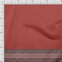 Soimoi Polyester Crepe Fabric Dot & Swirl Panel Fabric Отпечатъци от двор широк