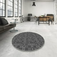 Ahgly Company вътрешен правоъгълник с шарени платинени сиви килими, 2 '5'