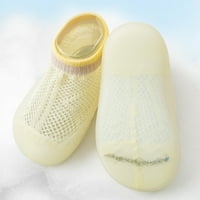 Деца малко дете бебе момчета момичета чорапи лято солидна дишаща мека подметка гумени обувки чорапи чехли хлебар 0-36 месеца