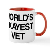 Cafepress - най -добре ветеринарната чаша в света - чаша за керамична чаша - новост кафе чаша