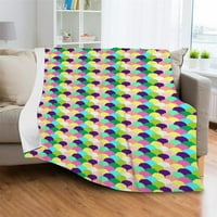 Одеяла цветни плюшени за одеяло за рожден ден подаръци за сувенири