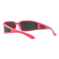 Поляризирани лещи слънчеви очила се увиват около монтирана рамка Аеродинамичен дизайн UV розово розово