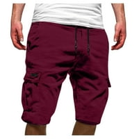 DXHMoneyh Мъжки тактически товарни къси панталони Мулти джобни теглене класически годни къси панталони ежедневни летни спортни товарни къси панталони на открито