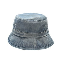 Umitay възрастен моден солиден дънков слънчев слънчев риболов шапка шапка басейн шапка на открито кофа шапка