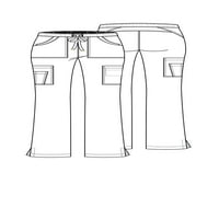 Heartsoul жени скраб панталон с ниско покачване на теглене HS025