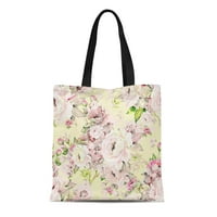Платна чанта сваляеми тотални чанти за пазаруване на хранителни стоки цветни резюме на букети рози v розово красиво красота цъфтеж ботанически чанта с тота