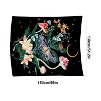 Време и Tru Flower Tapestry Star Цветни гоблен бежов цвете гоблен