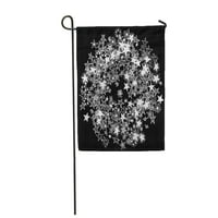 Звезди черно -бели звездни рисунки модел детски градински флаг декоративен флаг къща банер
