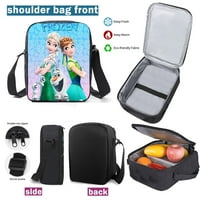 Fozen Princes Elsa Anna Backpack +калъф за молив +чанта за обяд