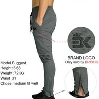 Мъжки панталони за джогинг за джоги, спортни атлетични панталони тренировки Суитчъни за ежедневни гащи с джобове