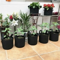 Зеленчукови торбички за отглеждане на растения, торбички за отглеждане дишаща градина Отглеждане на торбички засаждане на домати саксии за градински контейнер за плантатор с каишки за дома, картоф, моркови