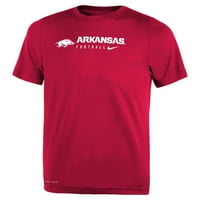 Малко дете Nike Cardinal Arkansas Razorbacks странична тениска за изпълнение на легендата