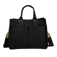 Chaolei Малки чанти за кръстосано тяло за жени Двойна употреба Черно по поръчка отпечатано памучно платно с външен джоб за жени чанта за мобилен телефон меки женски чанти за рамо подаръци за жени