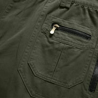 Товарни панталони спестявания ahomtoey мъже солидни ежедневни модни бутони-ZIP много джоба прави панталони за празни товари страхотни подаръци за по-малко на хлабина