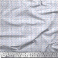 Soimoi Polyester Crepe Fabric Geometric Cube Shirting отпечатъци от плат по двор широк