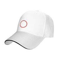 Мъжки и жени измиват уникален печат с DRI лого регулируема дънкова шапка бяла