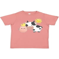 Мастически забавни селскостопански животни- крава, прасета, пилешка подарък за дете или тениска за момиче