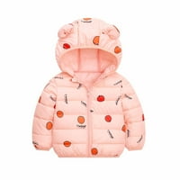 Бебешки дрехи есен зима за топло руно с качулка с качулка с цип малко дете отпечатани дебели момчета момичета изходни палта