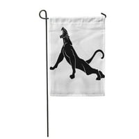 Mowgli Black Panther Огромни бивни на засада гняв Bagheera Bobcat Garden Flag Декоративно знаме къща банер банер