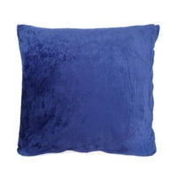 Задна възглавница възглавница Lambswool Microsherpa одеяло в 1, кобалтово синьо