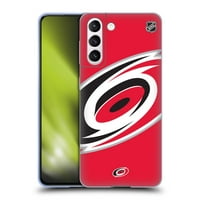 Дизайн на главни случаи Официално лицензирани урагани на NHL Carolina Overbaine Soft Gel Case, съвместим с Samsung Galaxy S 5G