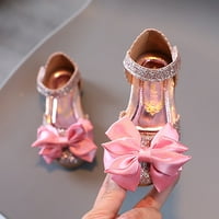 Малко дете деца бебе момичета пеперуди възел bling принцесни обувки сандали