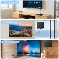 Amplified HD цифрова телевизионна антена дълга 80+ мили обхват - Поддръжка 1080p за Samsung TV Model BN68-05031A- - Супер дълъг COA HDTV кабел