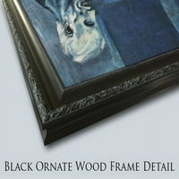 Портрет на куртизанска черна богато украсена дървена рамка платно от Caravaggio