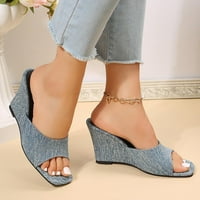 Giligiliso Clearance сандали за жени дамски клинове обувки Дами плажни сандали лято неплъзгащи причинно-следствени чехли