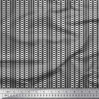 Soimoi Georgette Viscose Fabric Geometric Scale Shirting Decor Decor Материя отпечатан двор