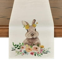 Великденски зайче зайче бегач на Великденска маса серия Великденски мотив Декорация на масата