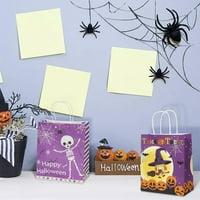 Хелоуин хартиени чанти, Хелоуин бонбони трик или лечение на парти предпочитани подаръци чанти за декорации за декорации за Хелоуин