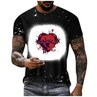 Fragarn Нова отпечатана тениска Мъжки небрежни къси ръкави дрехи улица хип-хоп 3D отпечатан връх