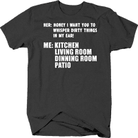 Забавна съпруга Почистване на шега за съпруг за възрастни ирония тениска средно тъмно сиво
