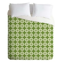 Khristian a Howell Moroccan Mirage Green Dovet Cover от Deny Designs