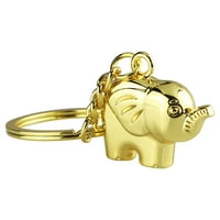 zttd моден животински слон ключодържател Златен слон ключодържател малък подарък Ключ декорация чар