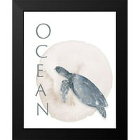 Lucille Black Modern Framed Museum Art Print, озаглавен - Ocean Turtle