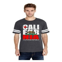 MMF - Мъжки футболни тениски за фланелка, до размер 3XL - Калифорния Кали