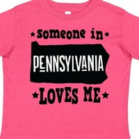 Inktastic някой в ​​Пенсилвания обича ме подарък за малко дете или тениска за момиче