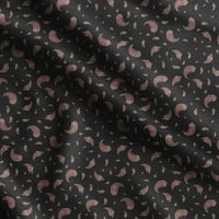 Soimoi Asian Paisley Print, копринена тъкан, декор за шиене край двора, декоративна материя за ризи костюми за връзки, черно