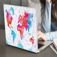 Kaishek Hard Case Shell Cover за MacBook Pro S Model A & A M1, Type C World Map 28