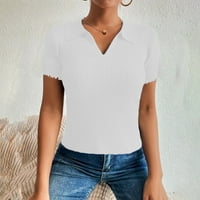 Женски късо ръкав яка ризи летни туники върхове за ежедневни женски върхове летни дамски носят дълги ръкави риза жени тийнейджърска тениска лятна риза за жени